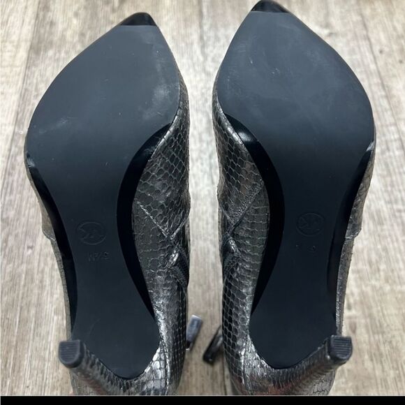 Michael Kors Blaine Metallic Embossed LeatherAnkle Boot - Picture 9 of 9